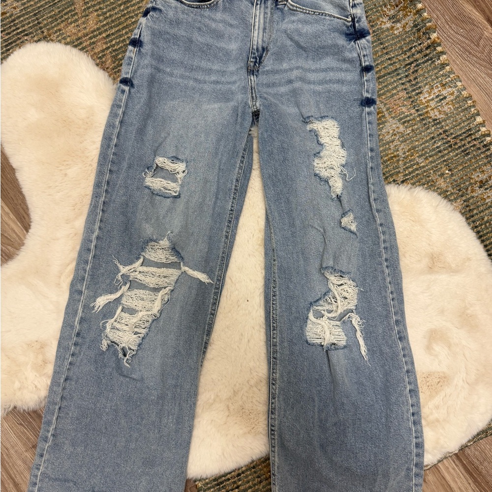 Distressed Blue Women's Jeans